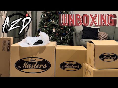 Unboxing my new Pearl Masters Maple/Gum drums!!