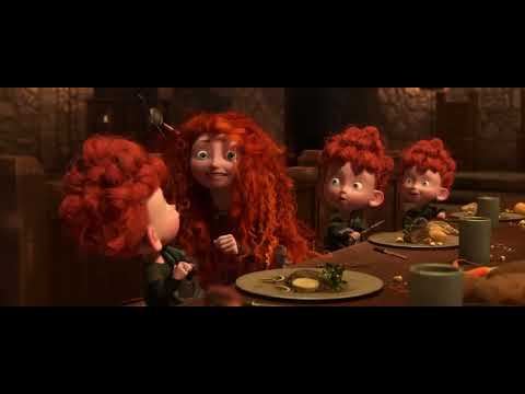 Disney•Pixar's Brave (2012) official trailer frame: Merida galloping through the Highlands