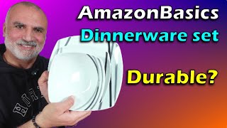AmazonBasics 18 Piece Square Dinnerware Set Quality, durability & value