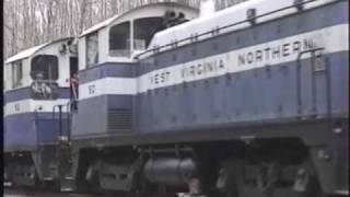 preview picture of video 'West Virginia Northern Railroad-runby'