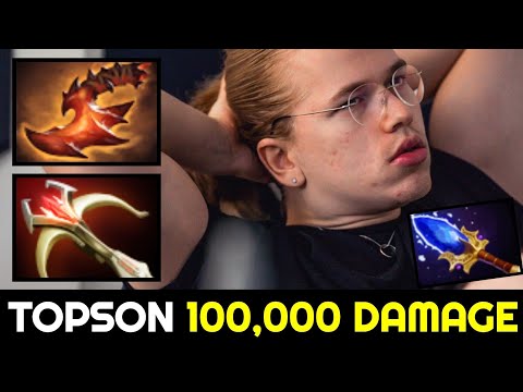 TOPSON 100,000 Damage Tiny — Intense Game vs Master Tier Storm Spirit Dota 2