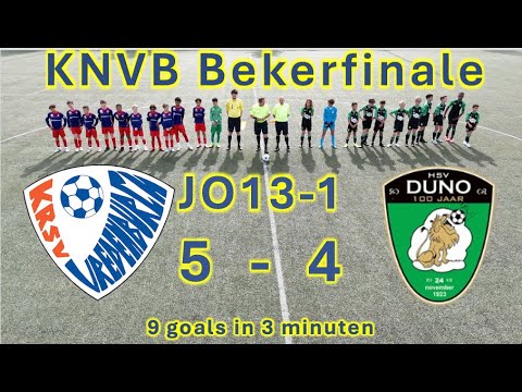 Vredenburch JO13-1 KNVB Kampioen  9 Goals in 3 minuten