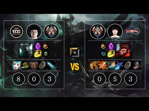 EDG Aodi Mordekaiser vs KT SoHwan Wukong Top - KR Challenger Patch 10.11