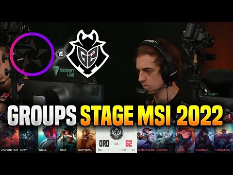 ORD vs G2 MSI 2022 HIGHLIGHTS GROUP STAGE