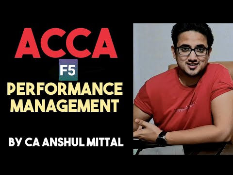 ACCA F5 - Performance management - Chapter 1 - Revision of MA (Part 2 Complete)