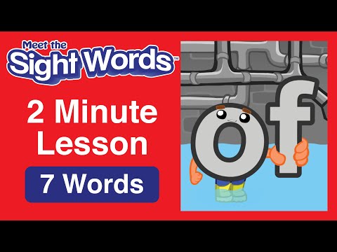Meet the Sight Words | 2 Minute Lesson | 7 Words