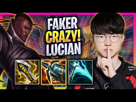 FAKER CRAZY GAME WITH LUCIAN! - T1 Faker Plays Lucian MID vs Draven! | Season 2024