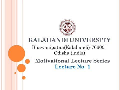 Motivational Lecture No. 1