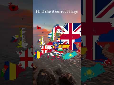 Find the 5 Correct European Flags