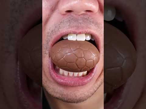 BIG Chocolate Egg Crack ASMR 🥚🍫 #ChocoEgg #SatisfyingCrack