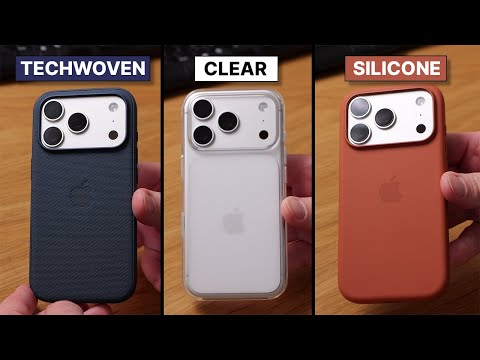 Apple Silicone vs TechWoven vs Clear Case for iPhone 17 Pro | Which is Best?