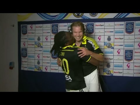 Etuhu kraschar intervjun - kysser Blomberg - TV4 Sport