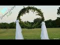 DIY Circle Of Love Bohemian Wedding Backdrop For Less DIY Backdrop DIY Tutorial