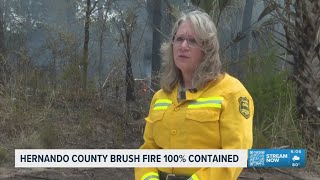 150-acre Hernando County brush fire 100% contained
