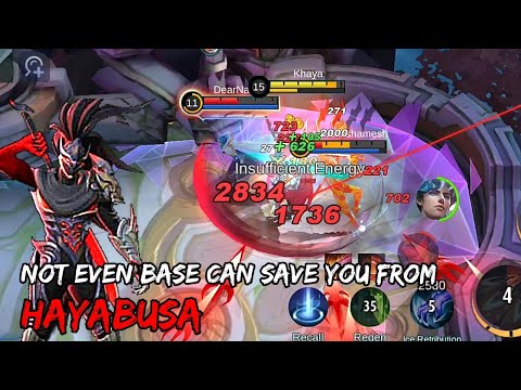 ENEMIES? I ONLY SEE MINIONS! | HAYABUSA SOLO RANK GAMEPLAY - MLBB