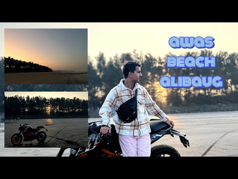 Awas beach alibaug 🏖 | bike riding on beach | 2024 | location in description |