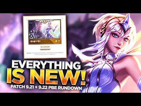 EVERYTHING IS NEW IN THIS NEW SET! TFT Patch 9.21 and PBE 9.22 Rundown