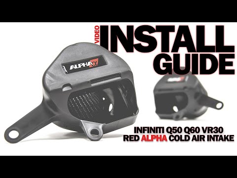 AMS Red Alpha VR30 Intake Install Video | Infiniti Q50/Q60