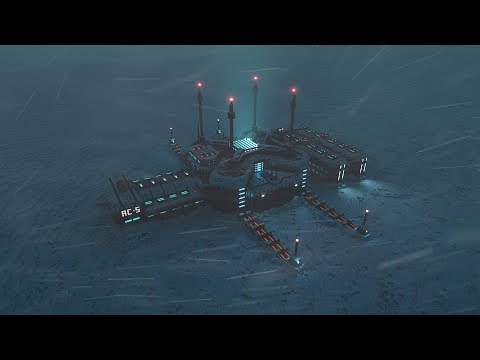 Arctic Research Station | Sci-Fi Ambience | Blizzard & Snowstorm Sounds