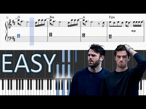 The Chainsmokers - Paris - EASY Piano Tutorial + SHEETS