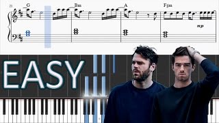 The Chainsmokers - Paris - EASY Piano Tutorial + SHEETS