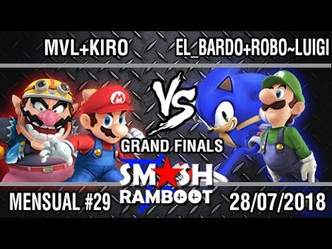 [SmashxRamboot #29] MVL+Kiro Vs. El_Bardo+Robo~Luigi - Grand Finals