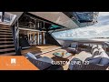 125' 10" (38.36M) Custom Line 120 Yacht Main Salon Door Operation