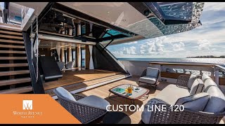 125&#39; 10&quot; (38.36M) Custom Line 120 Yacht Main Salon Door Operation