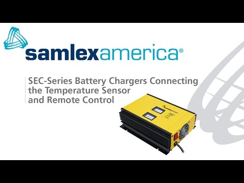 Battery Chargers SEC Series: Connecting Temperature Sensor and Remote Control