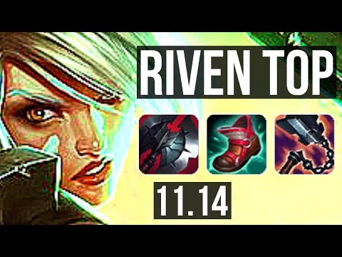RIVEN vs TRYNDAMERE (TOP) | Rank 2 Riven, 2.9M mastery, 6 solo kills | BR Challenger | v11.14