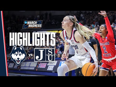 HIGHLIGHTS | UConn Women's Basketball vs. Jackson State | NCAA First Round