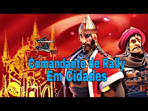 ✅RISE OF KINGDOMS - Comandante De Rally em Cidade para início do jogo !