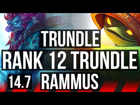 TRUNDLE vs RAMMUS (TOP) | 3/1/3, Rank 12 Trundle | BR Master | 14.7