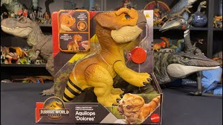NEW Jurassic World Rebirth Primal Protector Aquilops Dolores Unboxing and Review