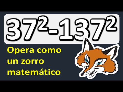 Aritmética. Diferencia de cuadrados, 37²-137²