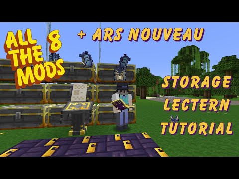 Minecraft in a Hurry - Ars Nouveau Storage Lectern Explained + wireless storage remote