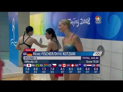 2008 Olympics - Women's Synchro 3 m. Springboard Finals