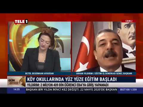 Genel Başkanımız Orhan Yıldırım,  TELE 1 TV`de yayınlanan Gün Ortası programında, eğitim gündemine ilişkin değerlendirmelerde bulundu. | EĞİTİM İŞ