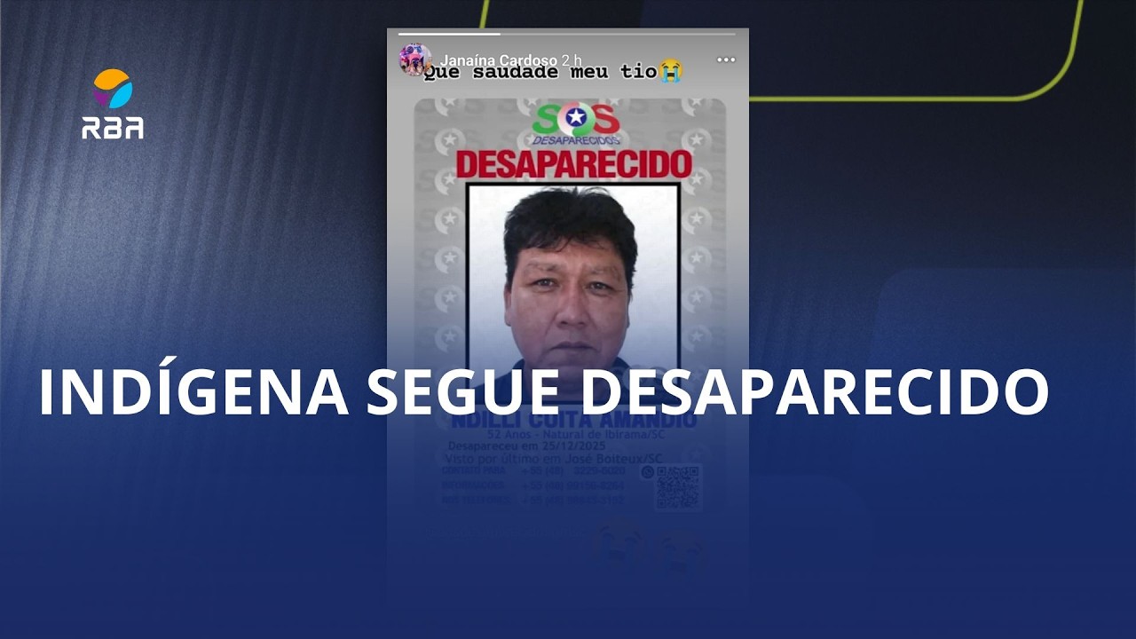 Indígena de José Boiteux segue desaparecido