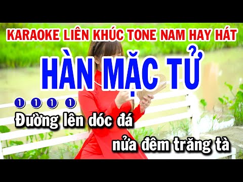 Liên Khúc Karaoke Nhạc Sống Bolero Tone Nam | Hàn Mặc Tử - Gõ Cửa Trái Tim