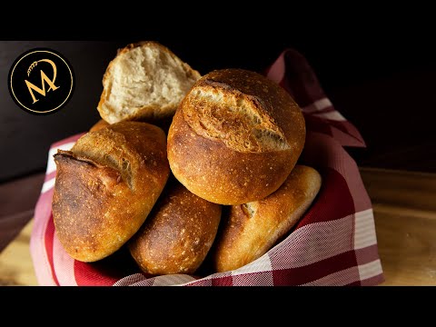 No knead crispy rolls - rolls with only 15 minutes effort, without kneading