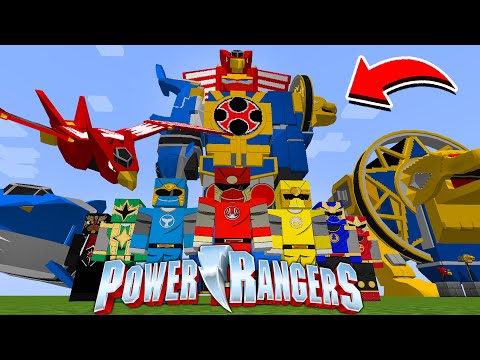 *NOVO* MOD DOS POWER RANGERS NO MINECRAFT (megazord e muito mais) ‹‹ P3DRU ››