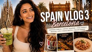 Pretty Days in Barcelona 🇪🇸☀️ | Matcha, Markets & the Sagrada Familia