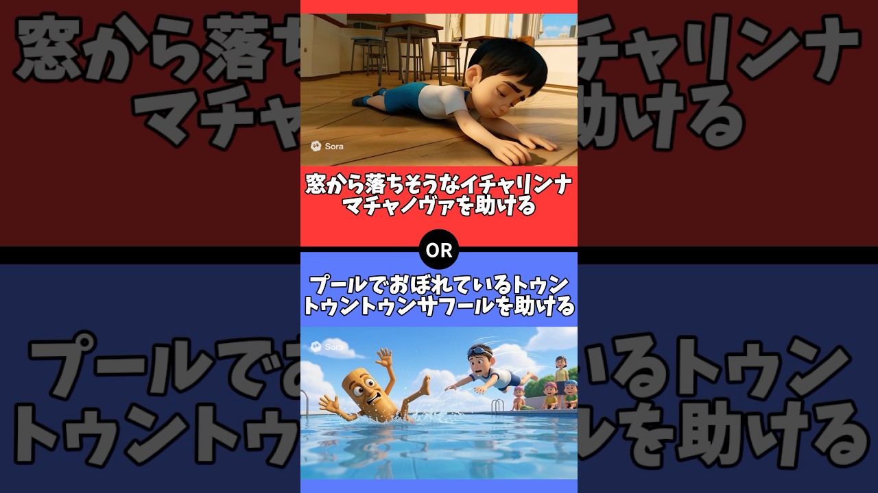 【究極の2択】あなたはどちらを選びますか？　#italianbrainrot  #イタリアンブレインロット #究極の2択 #2択クイズ #2択ゲーム #クイズ #究極の二択 #暇つぶし