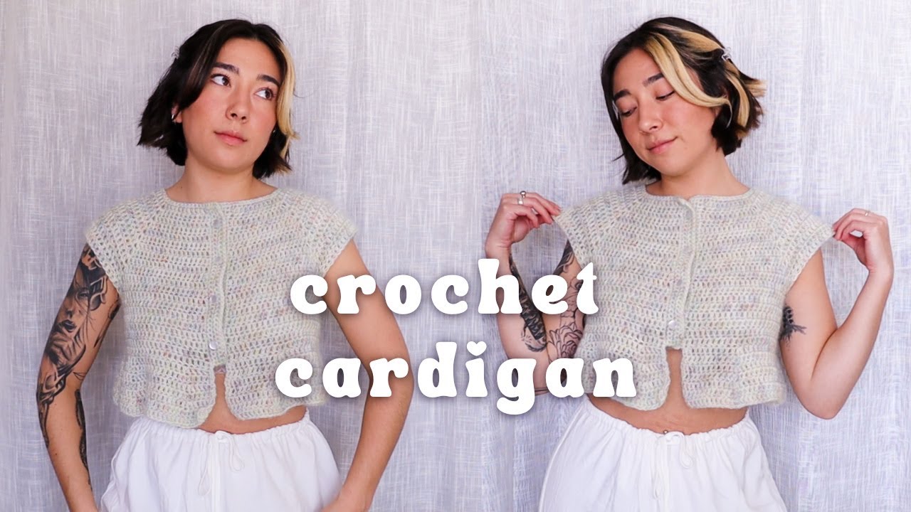 crochet raglan cardigan | top-down cardigan tutorial & crochet pattern!