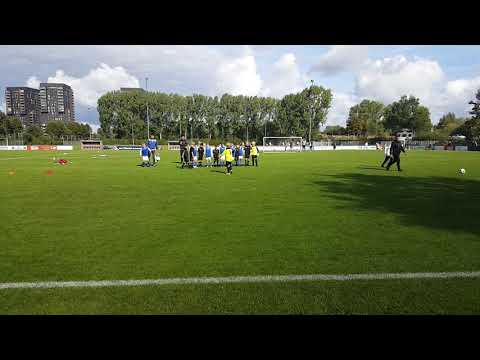 Einde wedstrijd SAB JO10-2 vs SCO JO10-1
