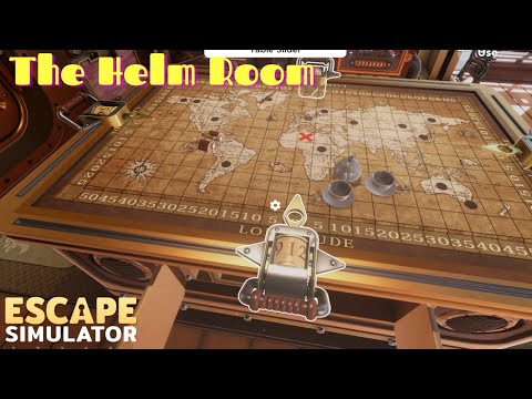 Escape Simulator Steampunk | The Helm Room | Table Slider Puzzle | Rout 1 and 2 puzzle