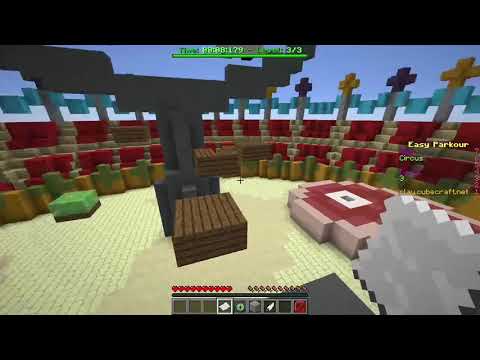 Cubecraft Parkour - Easy Maps - Map Circus Level 3 (with gold medal)