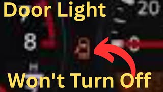 Fix Door Ajar Light Stays On - even when  doors are closed.