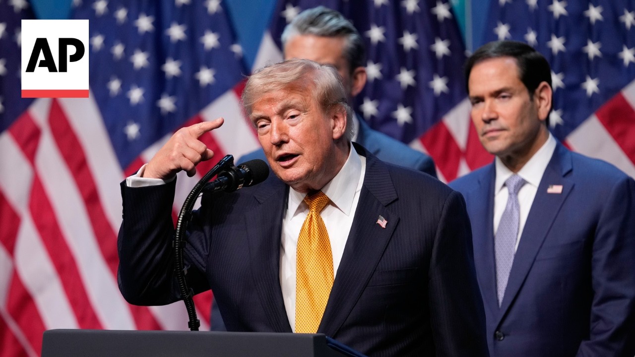 Video | Trump says he 'may be gone' and says he's Iran's 'number one target'